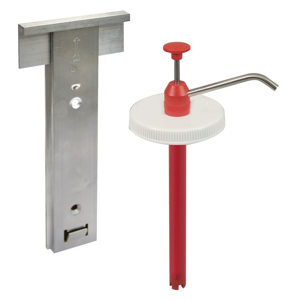 Hand pump & wall frame for 4,5 liter tin