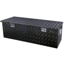 Jobsite box checkerplate extra large black coated