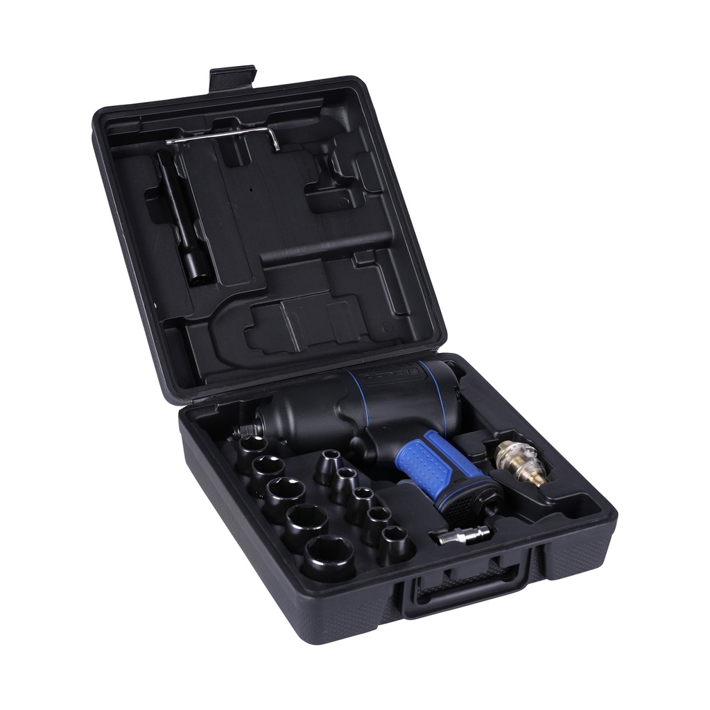 Air impact wrench kit composite 1/2'' with sockets