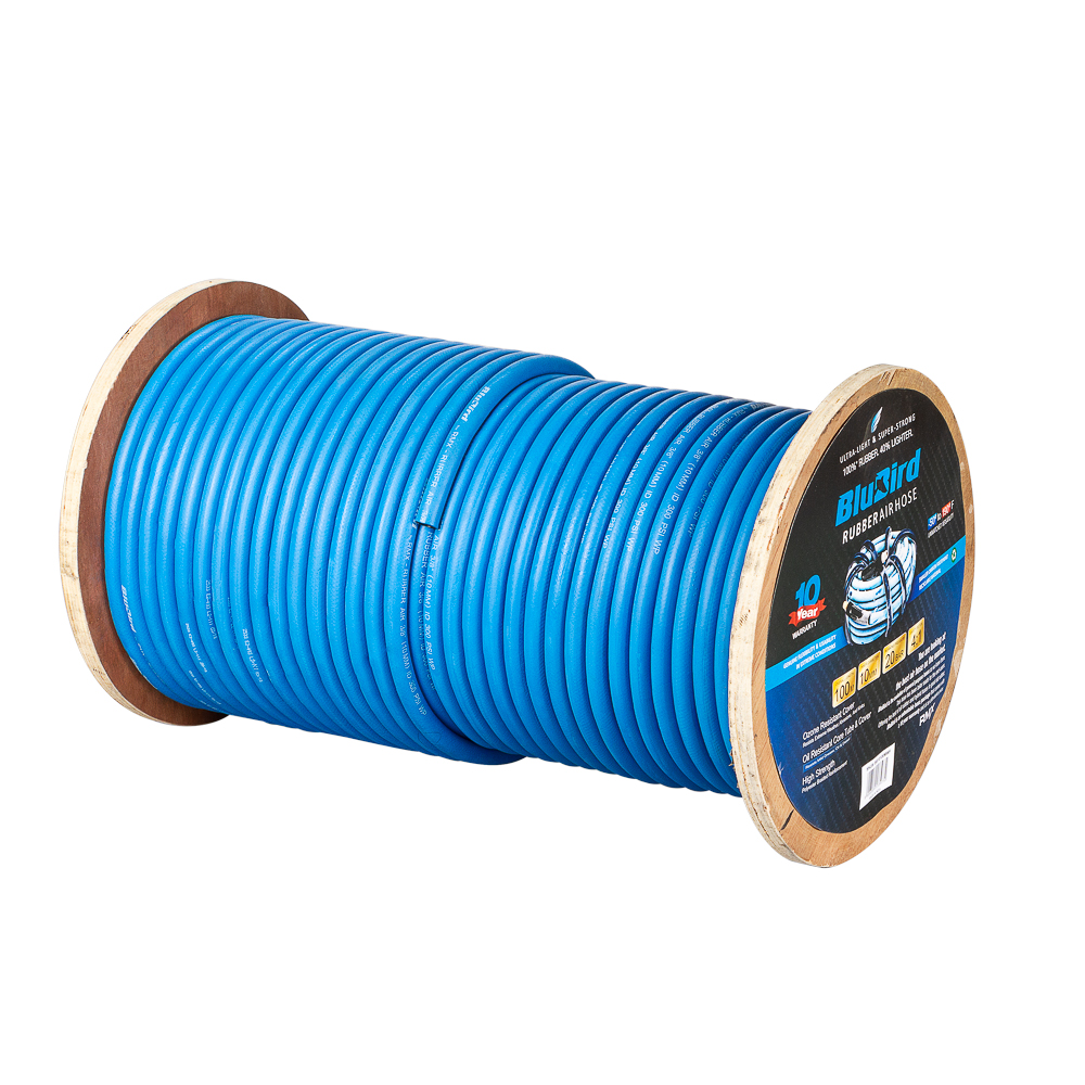 [BB10100MWF] Blubird Gummiluftschlauch 10mm x 100m auf Rolle offenes Ende