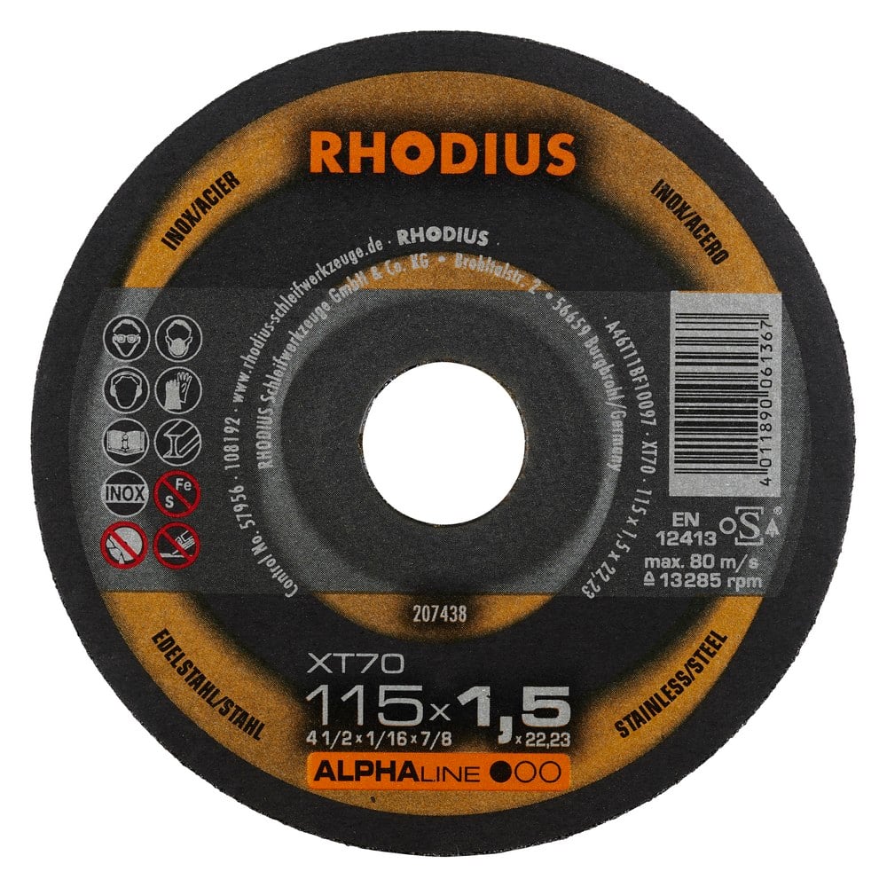 Trennscheibe XT70 115 x 1,5 x 22,23mm 10 Stück