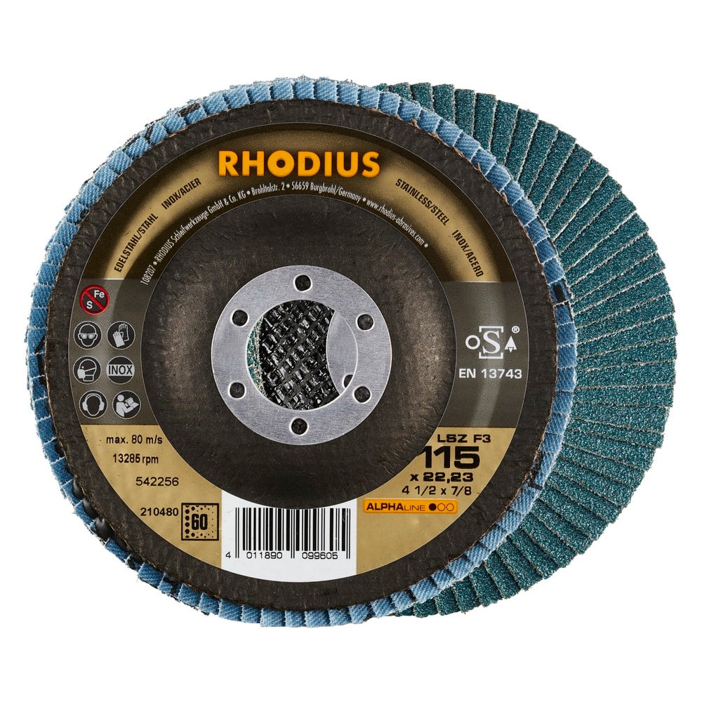 Flap disc V conical LSZ F3 115 x 22,23mm K60 10 pieces
