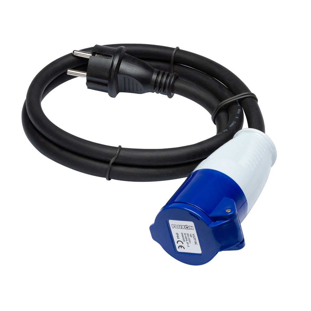 Adapter plug 230V - 16A with 1m cable