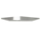 Worktop stainless steel for corner
