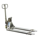 Pallet truck with scale stainless steel 2500kg 115cm