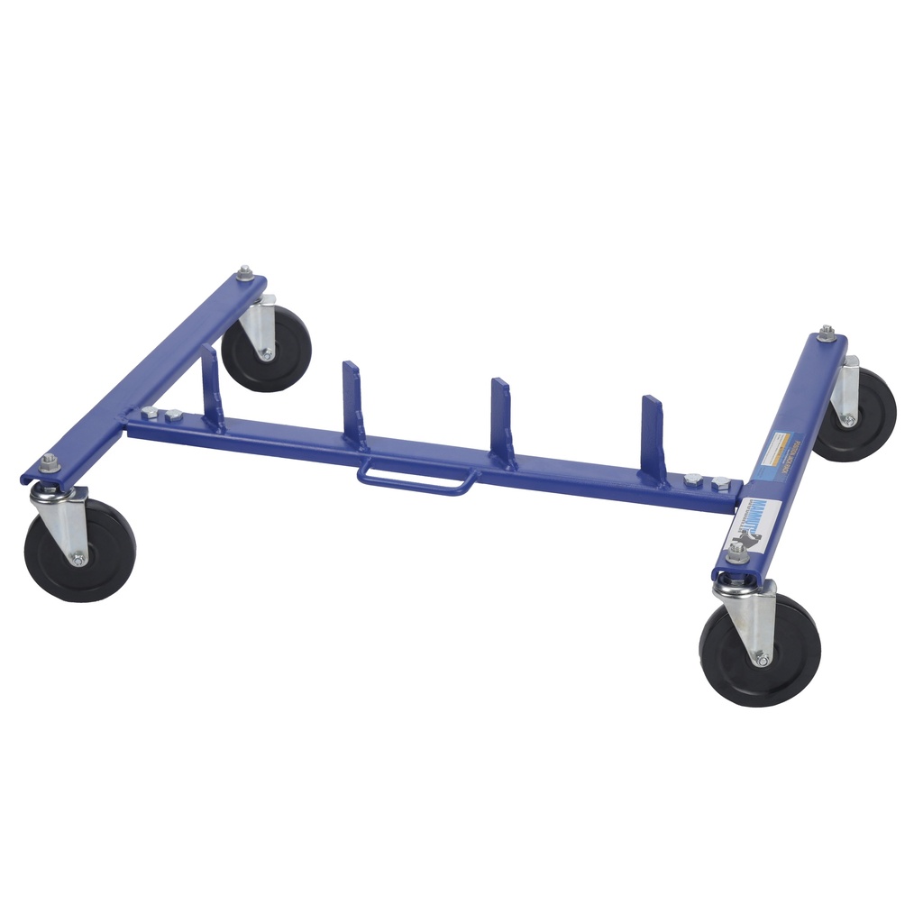 Storage cart for vehicle positioning jacks