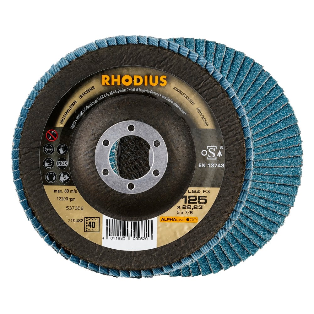 Flap disc V conical LSZ F3 125 x 22,23mm K40