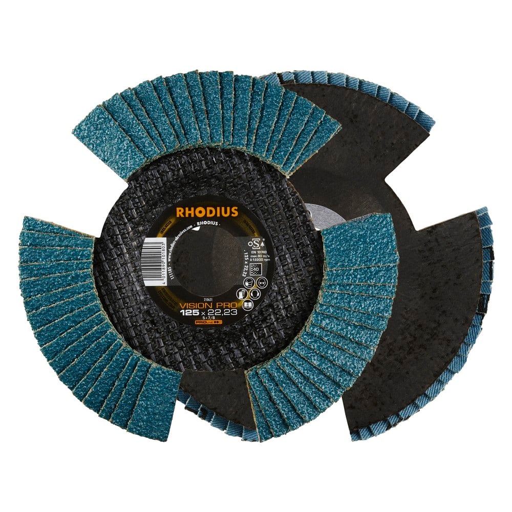 Flap disc V conical vision pro 125 x 22,23mm K80