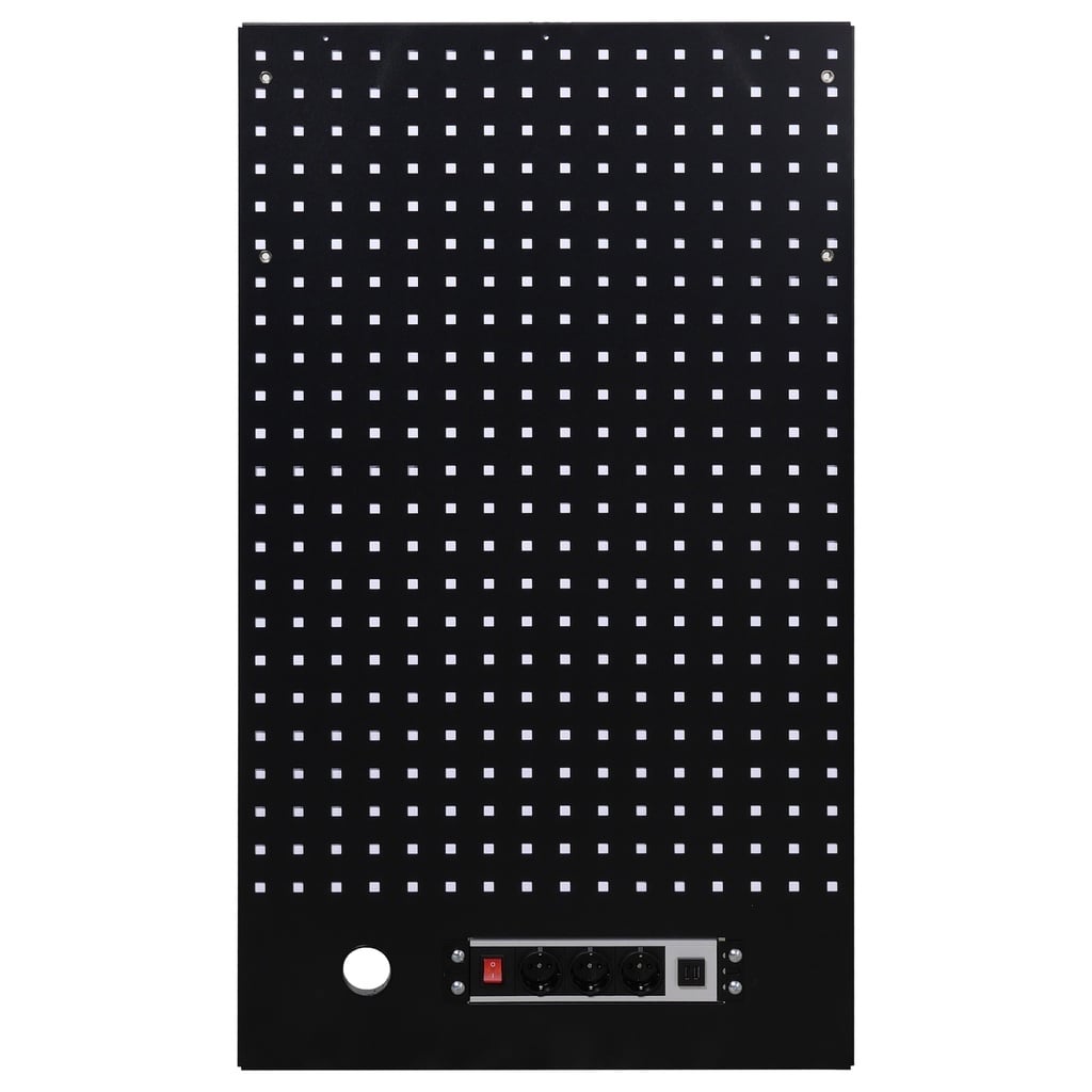 Tool wall with power strip 615 x 1052mm STARX