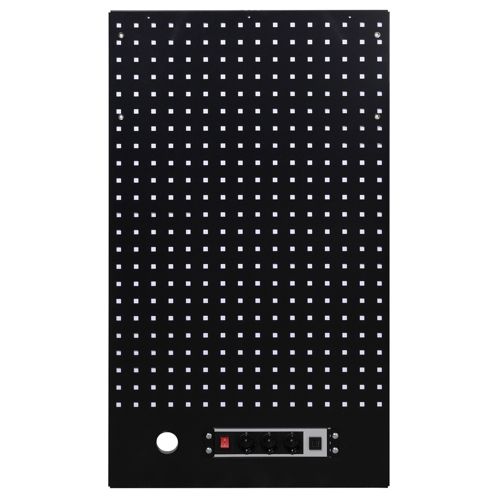 Tool wall with power strip 615 x 1052mm
