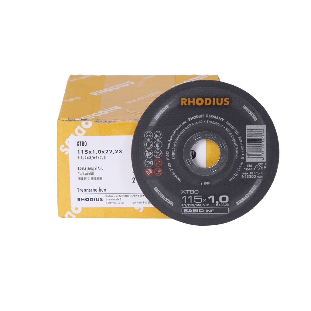 Cutting disc XT80 115 x 1,0 x 22,23mm 50 pieces