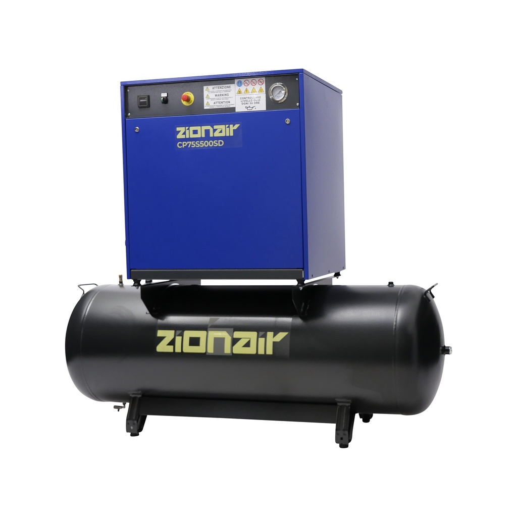 Compressor silent 7,5kW 400V 11 bar 500L tank star-delta