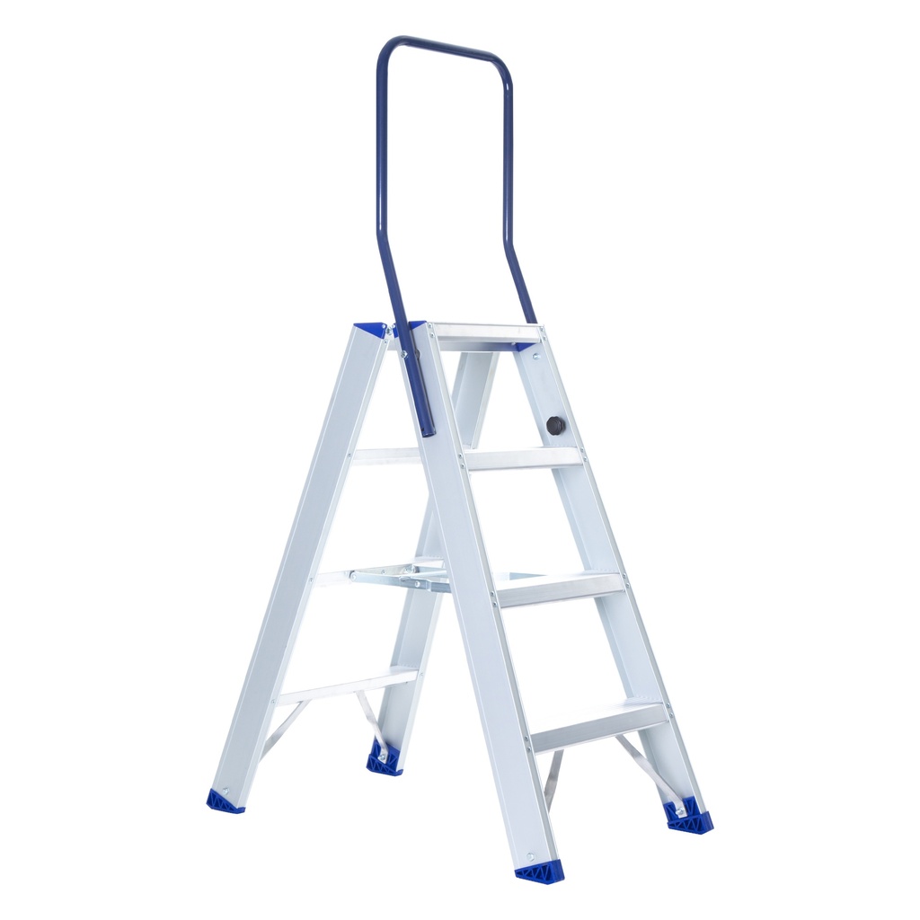 Aluminium dubbele trap 4 treden