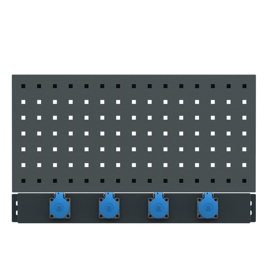 Tool wall with power strip Expert