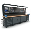 Bullram industrial workbench (fixed cabinets)