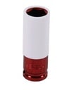 Protective impact socket with plastic cover