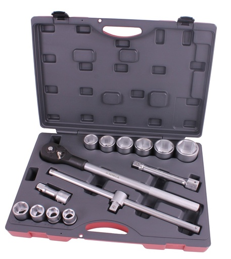 [210009] Socket wrench set 3/4" 14 pieces professional