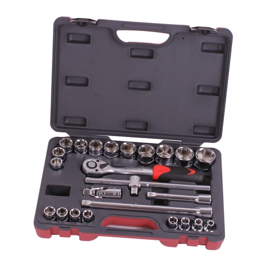 [218001AF] Socket wrench set 1/2" 24 pieces sae professional