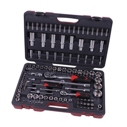 [218304] Socket wrench set 1/4"&1/2" 114 pieces professional