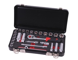 [220102] Socket wrench set 3/8" 26 pieces foam professional