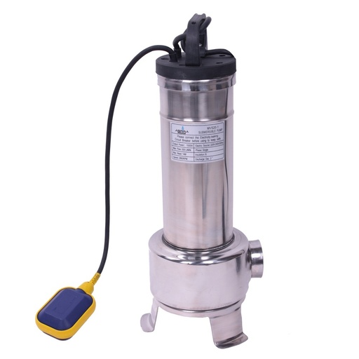[MVS20F] Submersible single vane pump stainless steel with float switch 1.5kW 230V