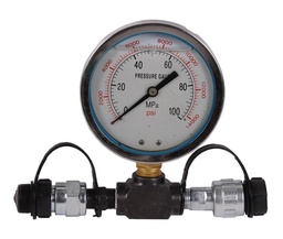 [T18CM] T-joint with pressure gauge