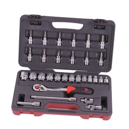 [218004SAE] Socket wrench set 3/8'' 30 pieces sae professional