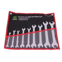 [481720] Double open end wrench set thin type 9 pieces professional