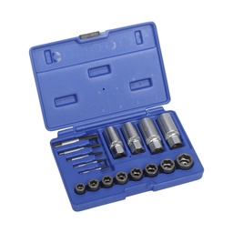 [XP18BBVS] Nut bolt and stud extractor set 18 pieces
