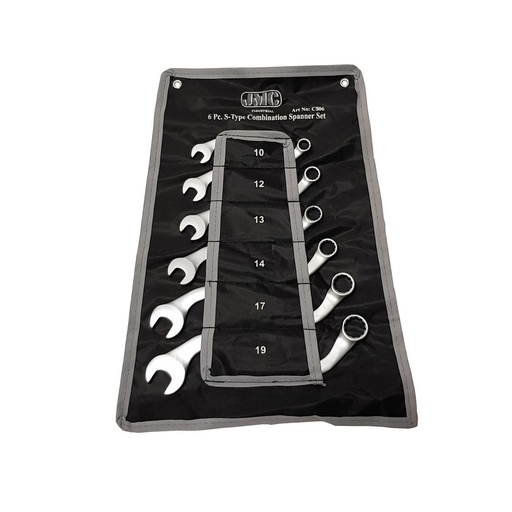 [CS06] S-type combination spanner set 6 pieces