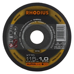 [207808] Cut-off wheel XT70 115 x 1,0 x 22,23mm 10 pieces