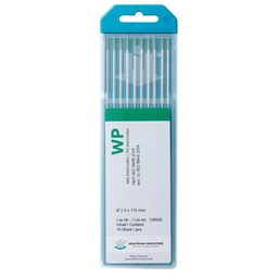 [707047PL] Tungsten elekctrodes WP 2,4 x 150mm 10 pieces