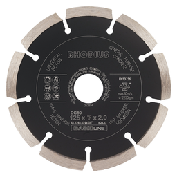 [353304] Diamond cutting disc DG80 125 x 7 x 2 x 22,23mm