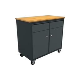 [WBG01M] Mobile workbench 2 drawers 2 doors