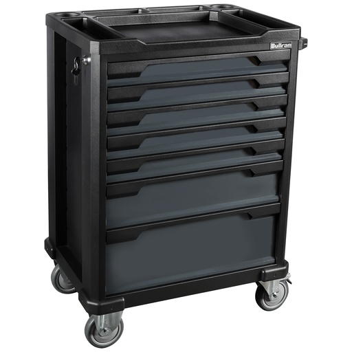 [TB68L7] Bullram tool trolley 7 drawers empty