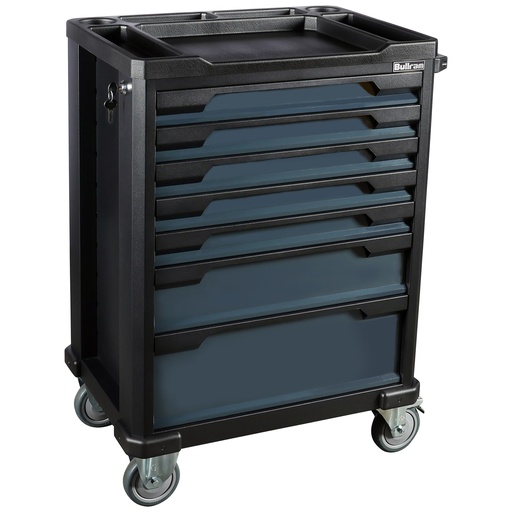 [TB68L7] Bullram tool trolley 7 drawers empty